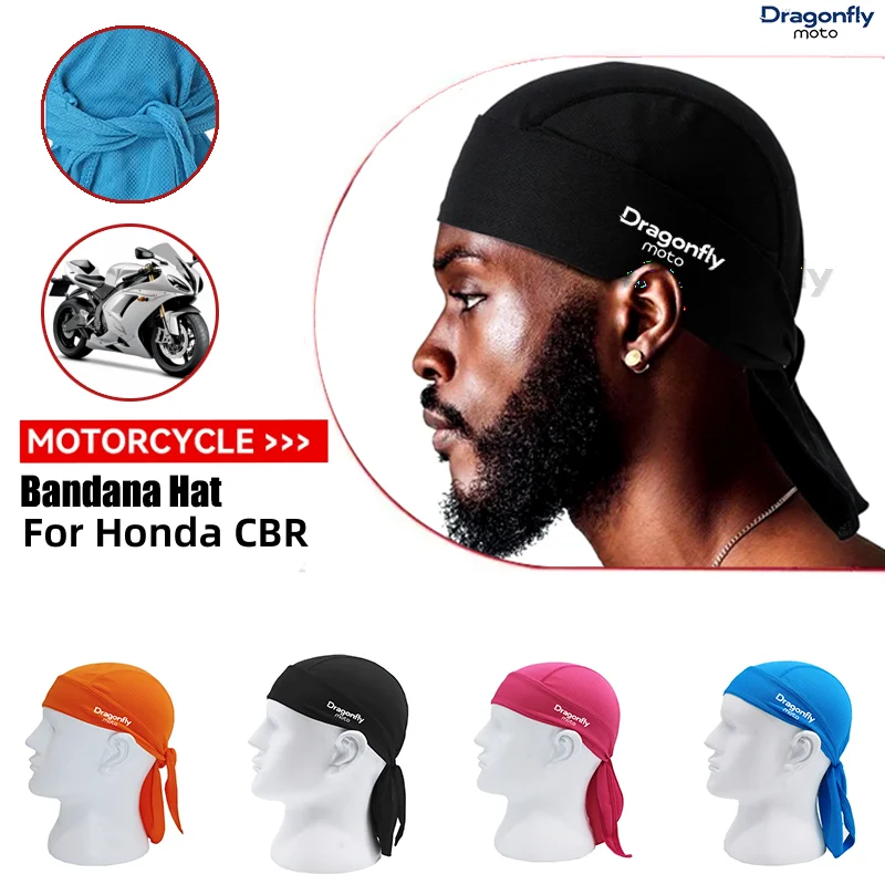 For Honda CBR 125R 954 600 F4i 650F 650R 1100XX 1000F CBR 600RR 1000RR Motorcycle Headband Sweat-wicking Cap Cycling Headscarf