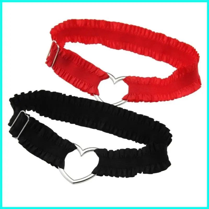 暗い太もものガーターラブラックレース太ももチェーンソフトな快適なファッションレッグウェア