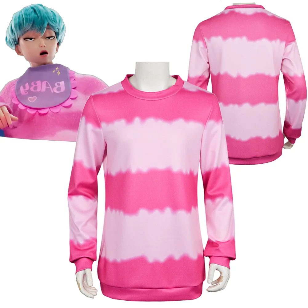 

Disguise Demon Hunter of KPop Saja Boys Baby Cosplay Long Sleeve T Shirt Costume Men Roleplay Fancy Dress Up Party Outfits