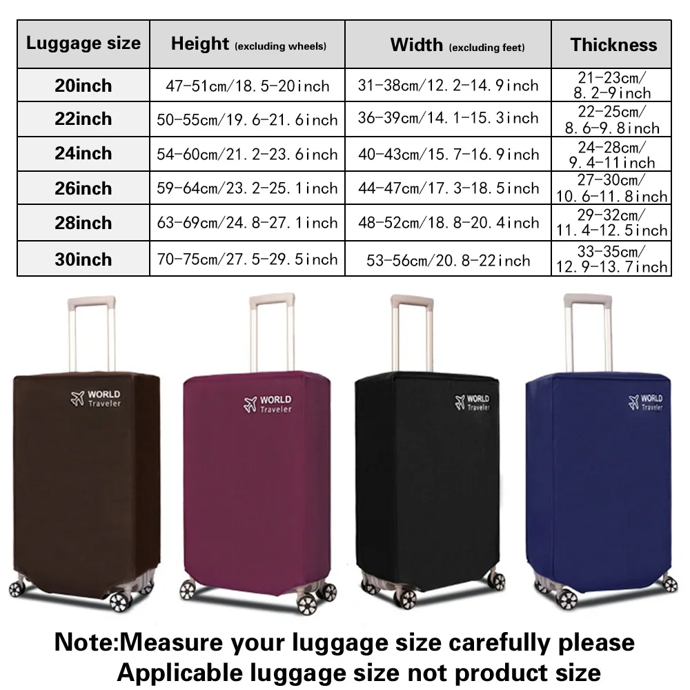 Travel Suitcase Luggage Cover Reusable Dust Proof Scratch Waterproof Protective Cover Non-woven Luggage Cover 2024 New Fashion