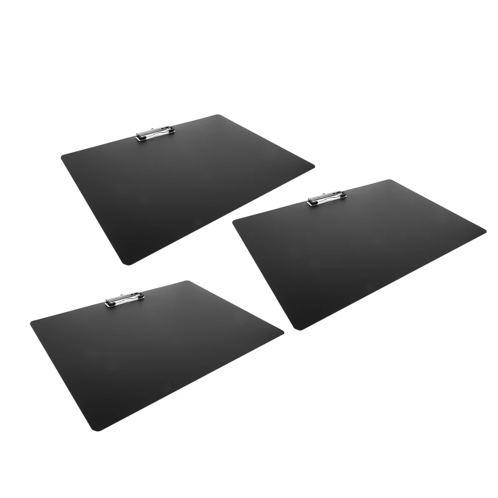 

3 Pcs Painting Splint Clipboard Small for Office File Folder Craft Drawing PP. Metal Horizontal