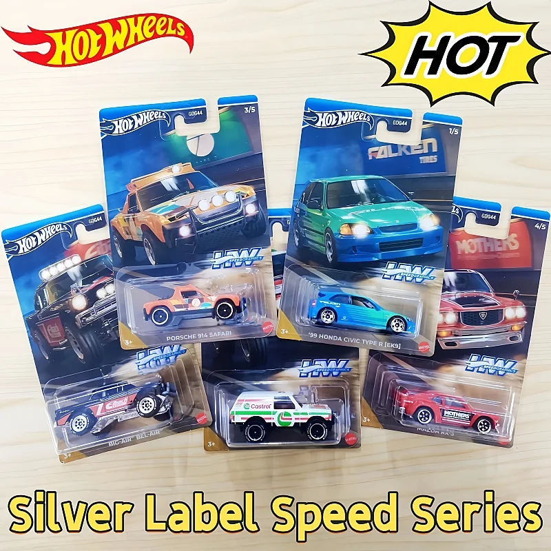 

Коллекционная модель Hot Wheels Honda Civic EK9 в стиле Falken, литая под давлением, серия Speed Graphics GDG44, для детей и любителей автомобилей