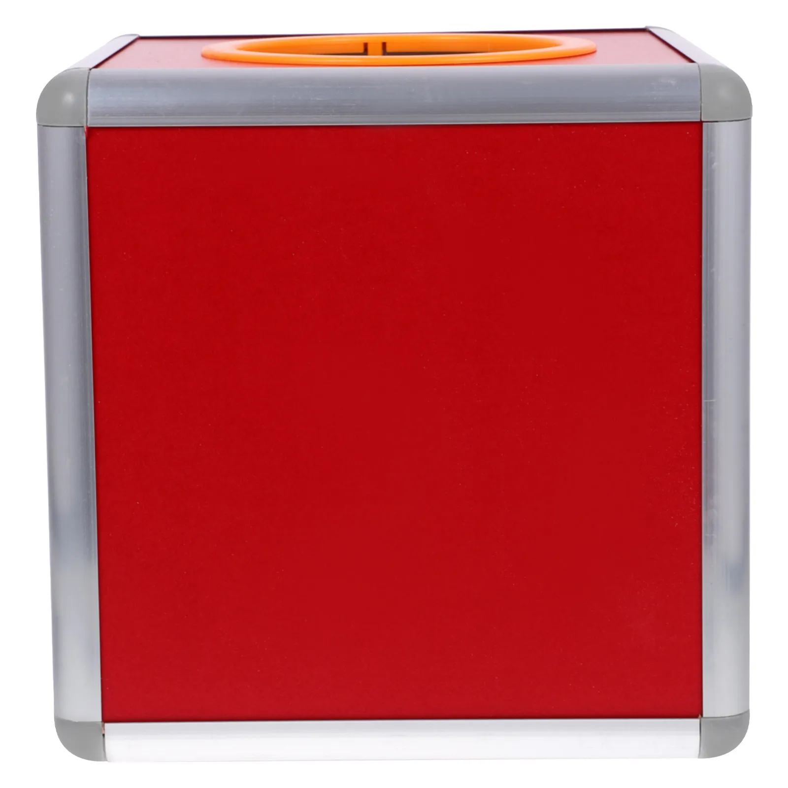 Aluminum Alloy Lottery Box 20Cm Clear Raffle Drum with Slot for Tickets Balls Beer Pong Decoration Promotional Game Use