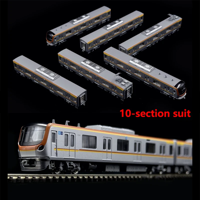 10 Sections KATO Train Model 1/150 N Scale Rail Car 10-1758/9 Tokyo Metro Subway 17000 Series Fukutoshin Line Model Toys