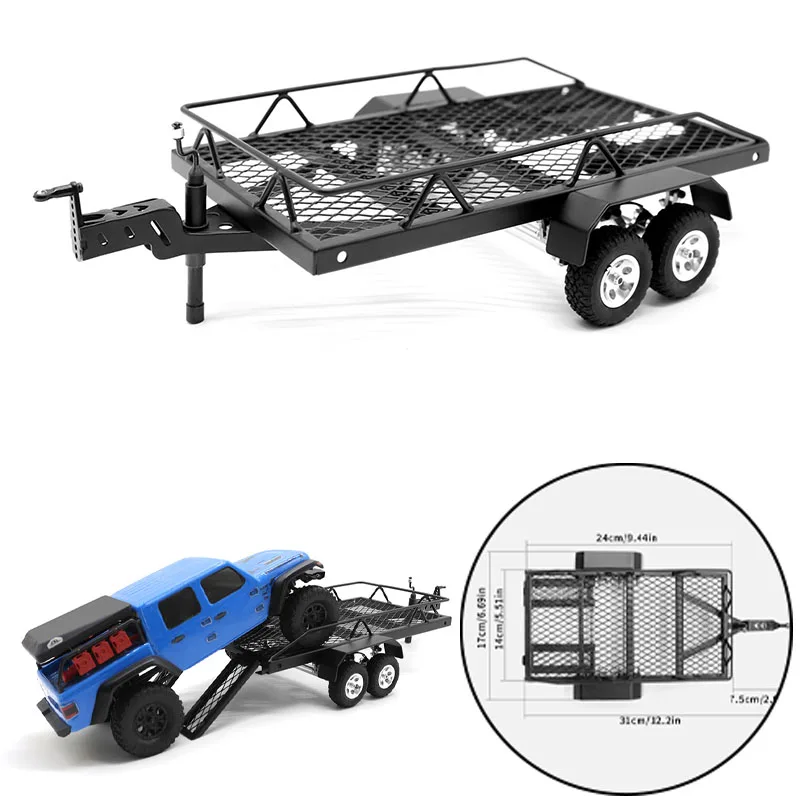 

1 комплект, имитация металлической стойки для прицепа для 1/24 RC Crawler TRX4-M Scx24 Fms24 FMS18 CR18P, обновленные детали