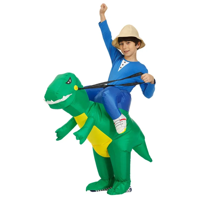 Disfraz inflable de dinosaurio de Anime, disfraz de mascota alienígena para fiesta, Disfraz, Disfraces de Halloween para mujeres y niños, vestido R