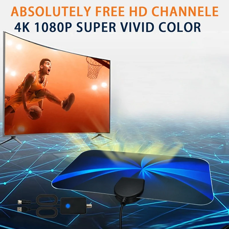 高解像度デジタル TV アンテナ ミニ HDTV アンテナ DVB-T2 ATSC アンテナ信号受信機