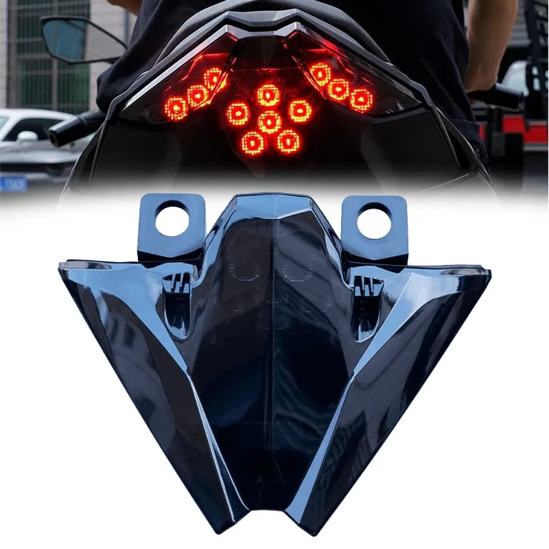 

Для Kawasaki Ninja Z500 стабильное качество мотоцикла черные светодиодные задние фонари и стоп-сигналы