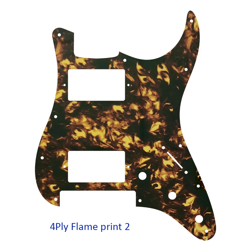 Xin Yue Custom Guitar Parts - For Strat Floyd Rose Tremolo HH PAF Humbucker Guitar Pickguard Multicolor Selection