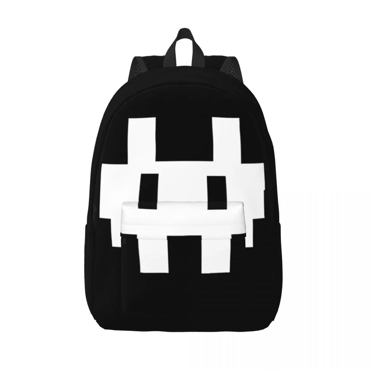 

Gaz's 8 Bit Logo Backpack Elementary High College School Student Invaders Zims Bookbag Teens Daypack Lightweight