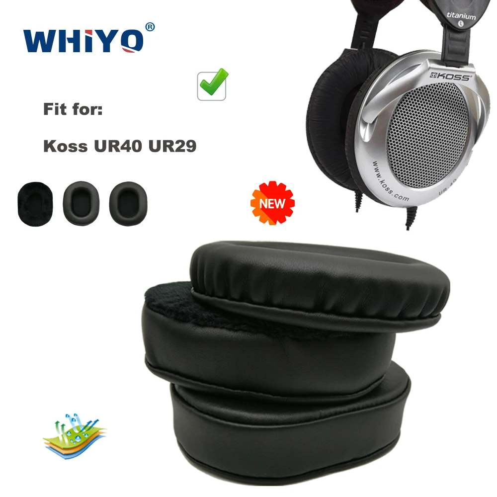 

New Upgrade Replacement Ear Pads for Koss UR40 UR29 Headset Parts Leather Cushion Velvet Earmuff Earphone Sleeve
