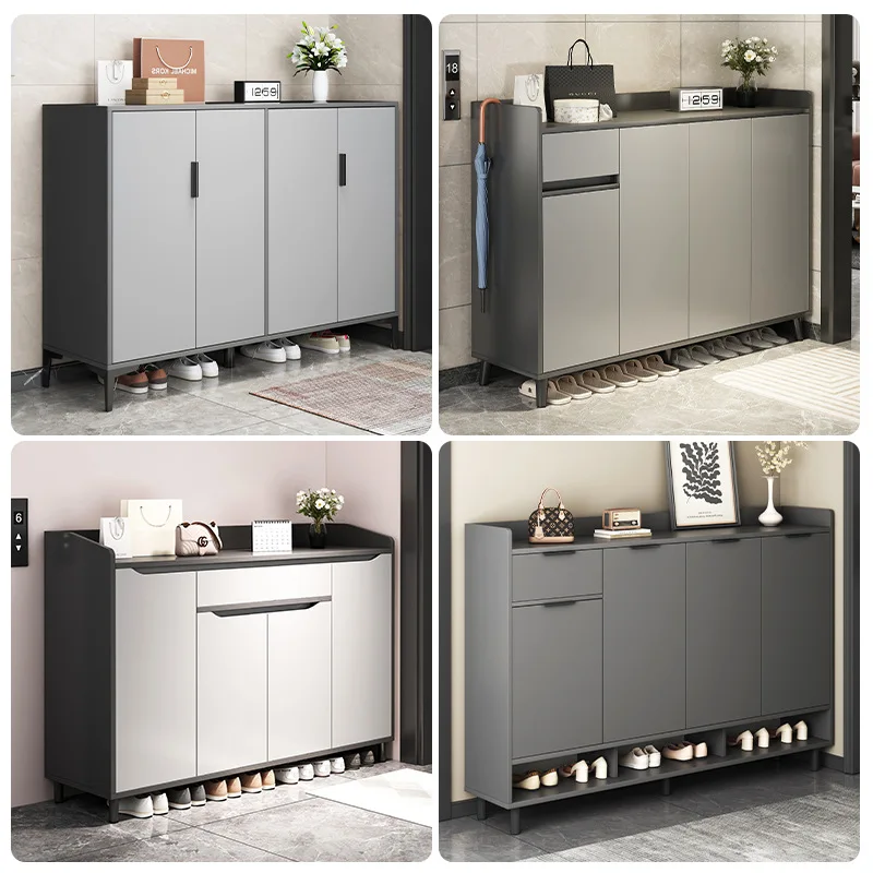 

Light luxury modern shoe cabinet, outdoor waterproof and sunscreen balcony storage at home door