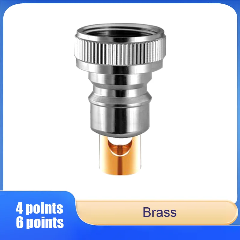 

4/6 points Washing Machine Inlet Hose Connector: Snap-On Faucet Spout with Threaded Connection to Prevent Detachment