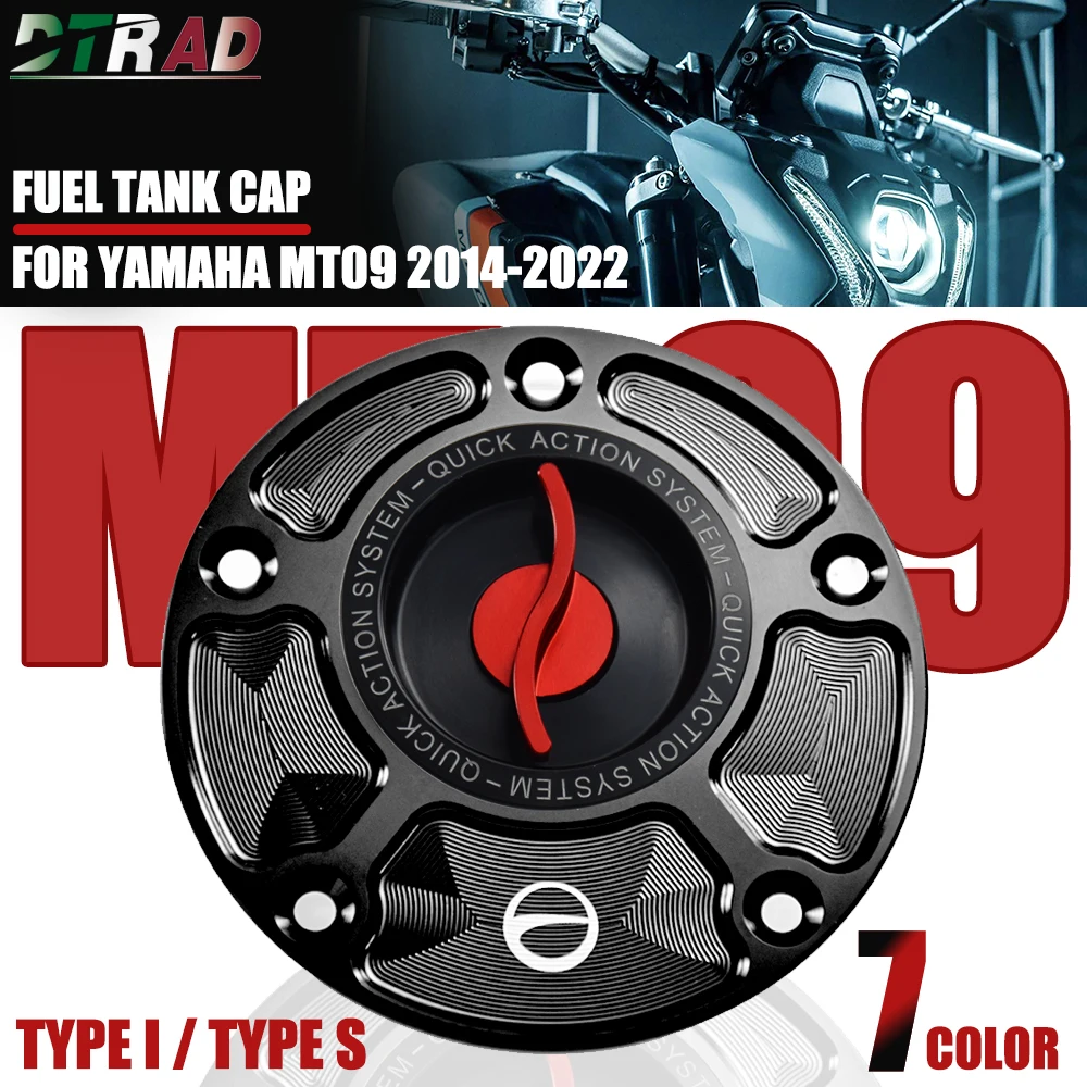 MT-09 2021 Motorcycle Quick Release Fuel Tank Cap For YAMAHA MT09 2014-2022 MT01 MT03 MT07 MT10 MT15 M-SLAZ MT25 Gas Tank Cover