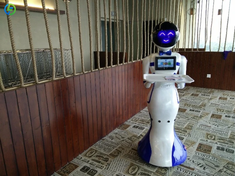 Customized Efficient Commercial Service Robot With Lifelike Expressions And Radar Detection For Restaurants Hospitals Events
