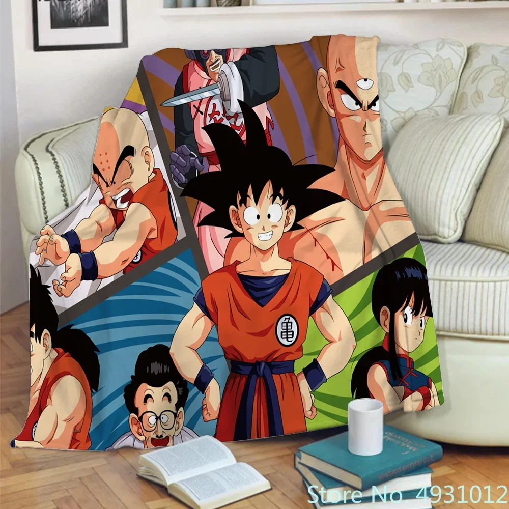 

Hot Anime Dragon Ball Super Saiyan 3D Blanket Throw for Bed Sofa Fleece Nap Blankets Boys Girls Children Kids Christmas Gift