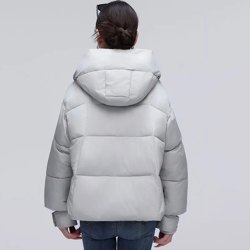 Fashion Loose Bread Coat Hooded Thicke Warm Parker Coat Cotton Coat 2024 Winter New Down Cotton-Padded Coat Women Short Overcoat