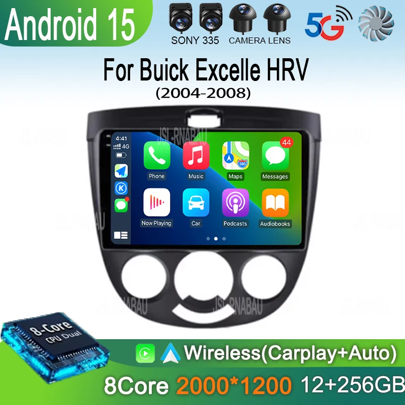 

Android 15 Carplay Auto Car Radio For Buick Excelle HRV 2004-2008 Chevrolet Lacetti 2004-2013 Multimedia Video Player WIFI GPS