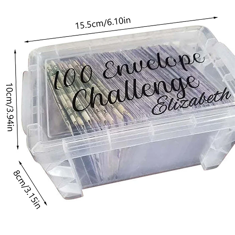 100 Envelope Challenge Box Set, Easy And Fun Way To Save $10,000 Money, Envelopes Money Saving Challenge, Savings Challenges