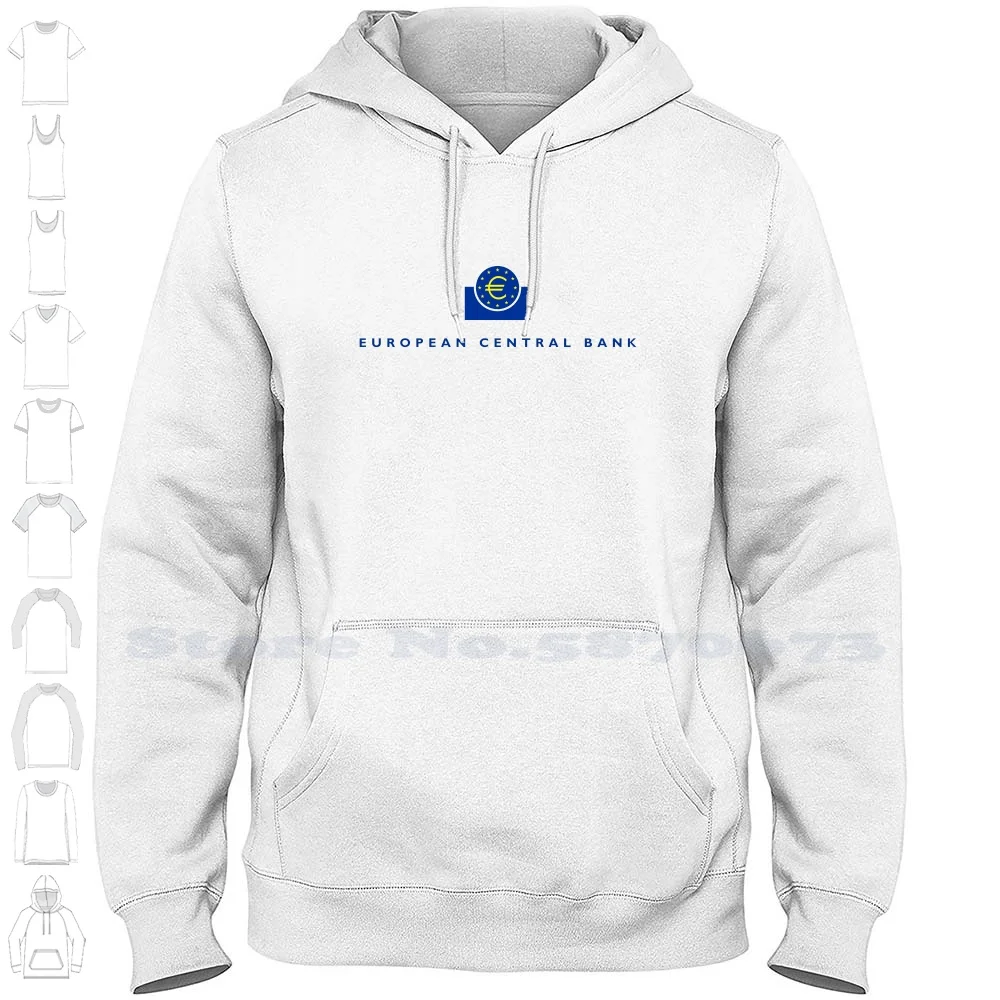 European Central Bank (ECB) Logo High-quality Hoodie 100% Cotton Sweatshirt