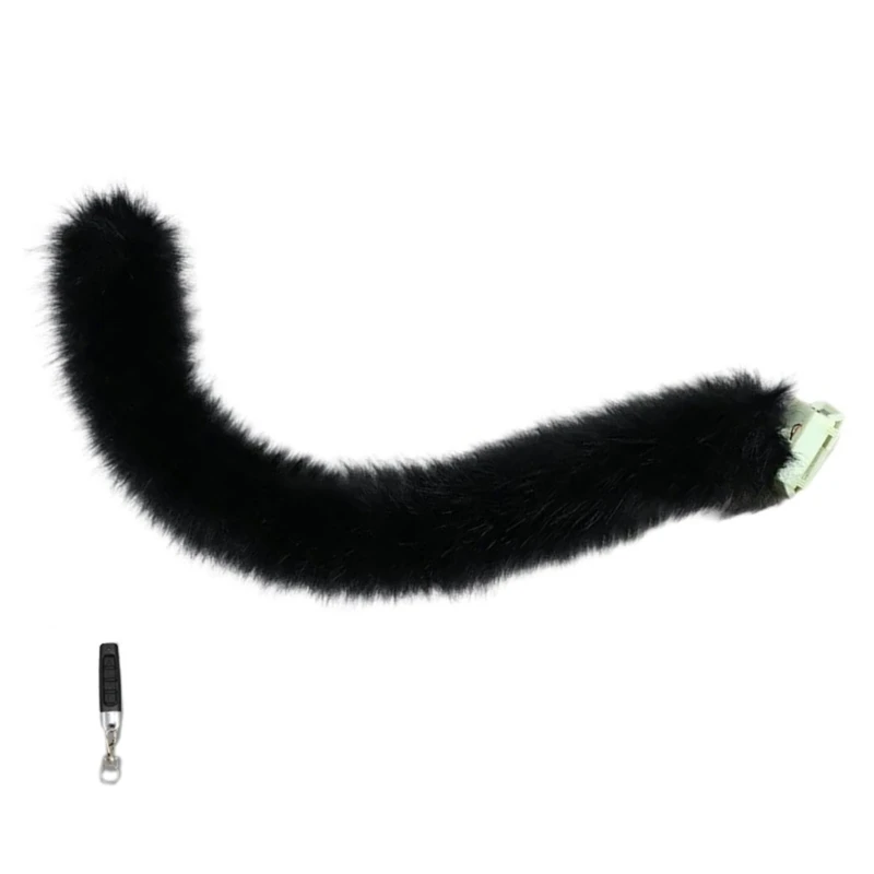 Electric Wolf Foxes Cats Tail Cosplays Costume Movable Faux Furs Animal Tail