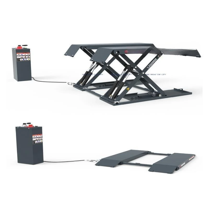 

Scissor type electric hydraulic ultra-thin lift maintenance equipment 4 tons mobile car lift lift 220/38