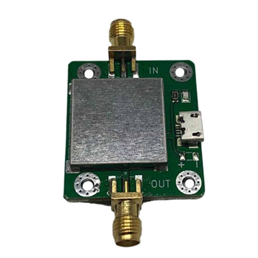 Amplificador rf de baixo ruído 50m-6ghz, ganho de 20db, 50Ω, amplificador rf com porta de alimentação usb e cabo sma para hackrf h2