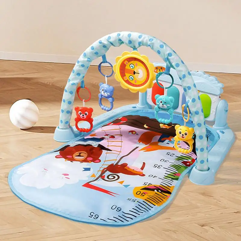 

Baby Activity Gym Rack Early Education Musical Newborns Piano Keyboard Crawling Blanket Pedal Play Mat With Lights Toy Gifts