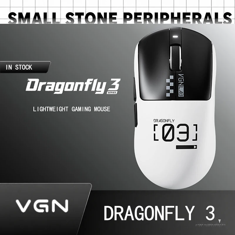 Vgn Dragonfly 3 Series 3-Modus Kabellose Leichte Gaming-Maus Dual 8k 0,175ms Geringe Latenz Lange Akkulaufzeit Für Valorant