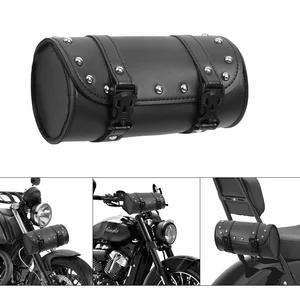 Universal Leather fork for the motorcycle, waterproof storage bag for Harley Sportster XL Softail Honda Yamaha Main Motor Moto Sales - №5