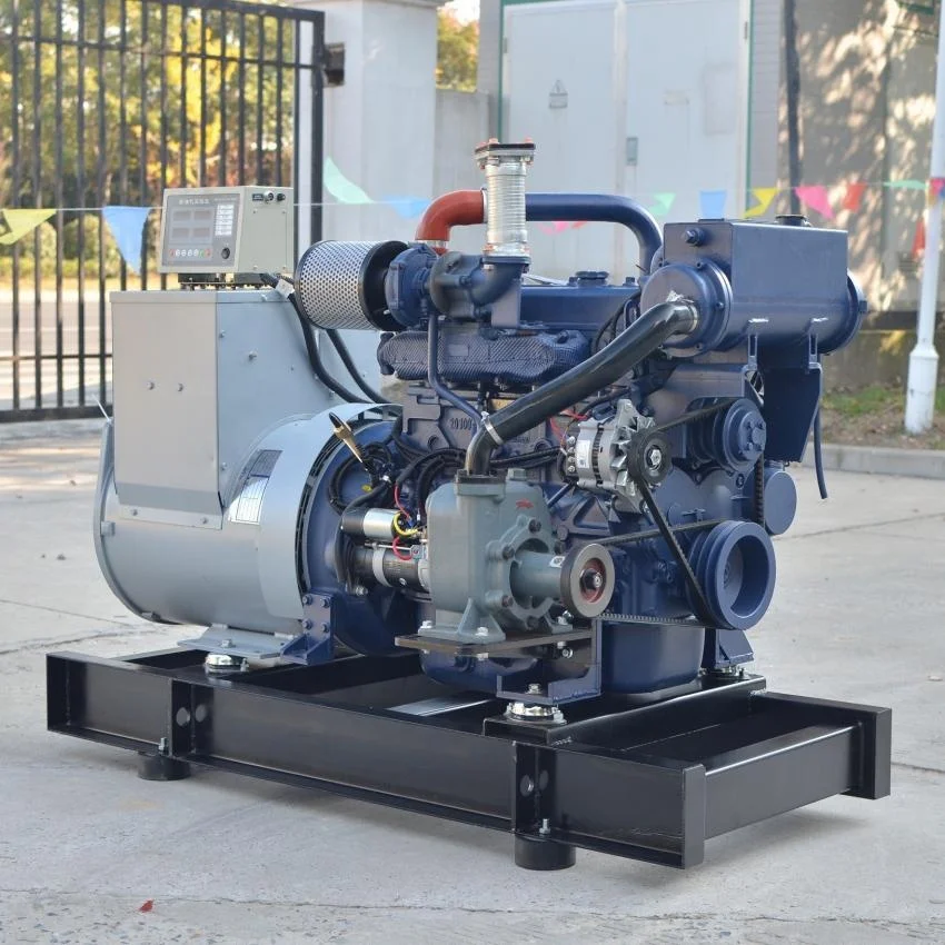New CCS Certificate Powered by Weichai Engine WP4.1CD83E200 80kva Marine Engine diesel Generator