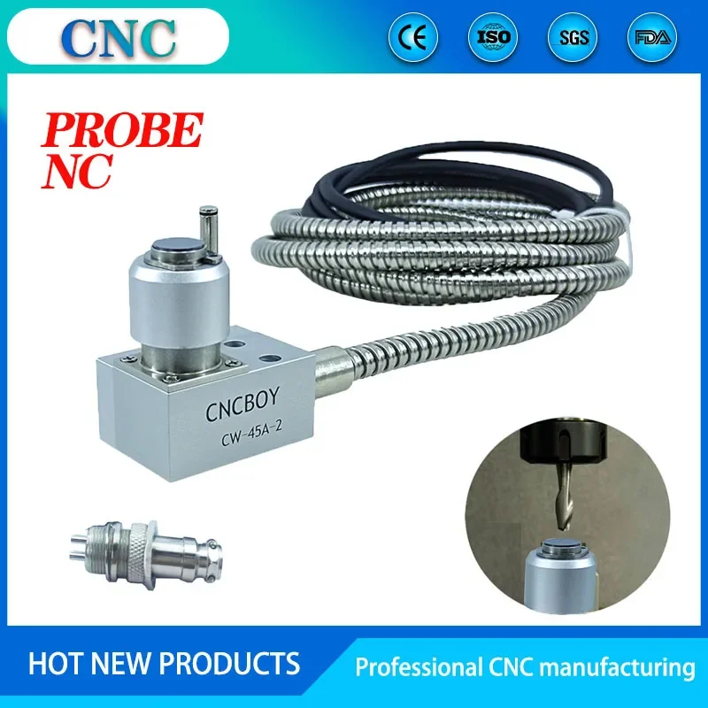 

Universal wired , normally closed engraving machine Z axis tool setting instrument, CNC PROBE