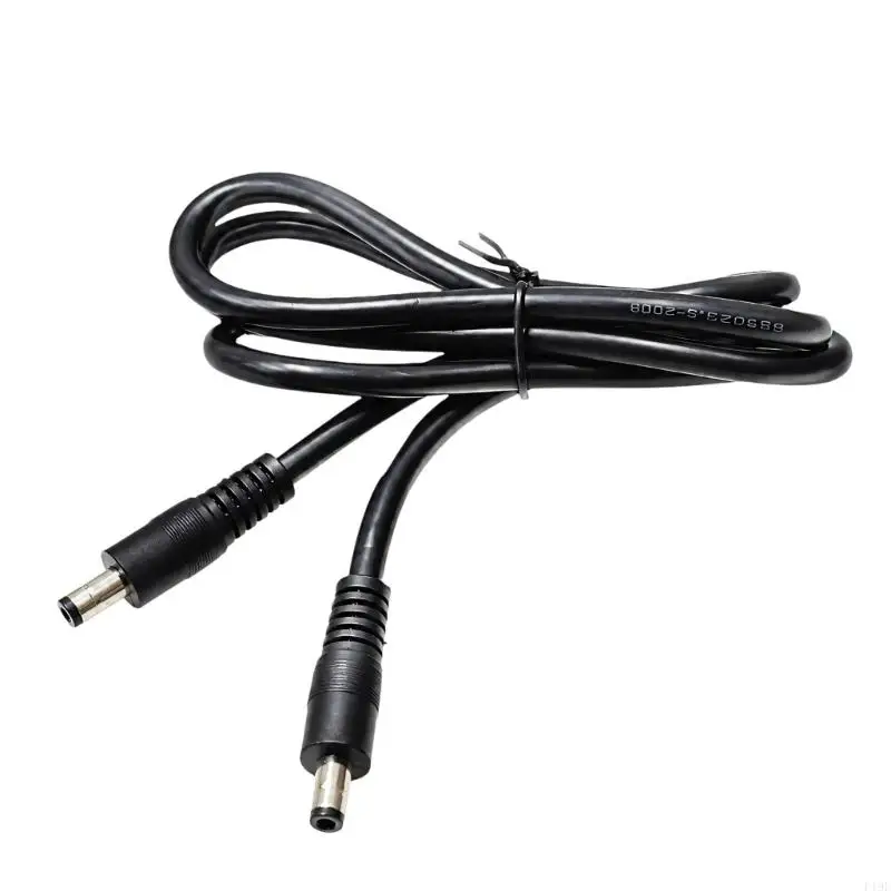 DC5.5X2.5Mm Male to DC5.5X2.1Mm Male Power Cord, 15A 1M Direct Current Barrels Wire for Routers Power Setups & LED Light F19E
