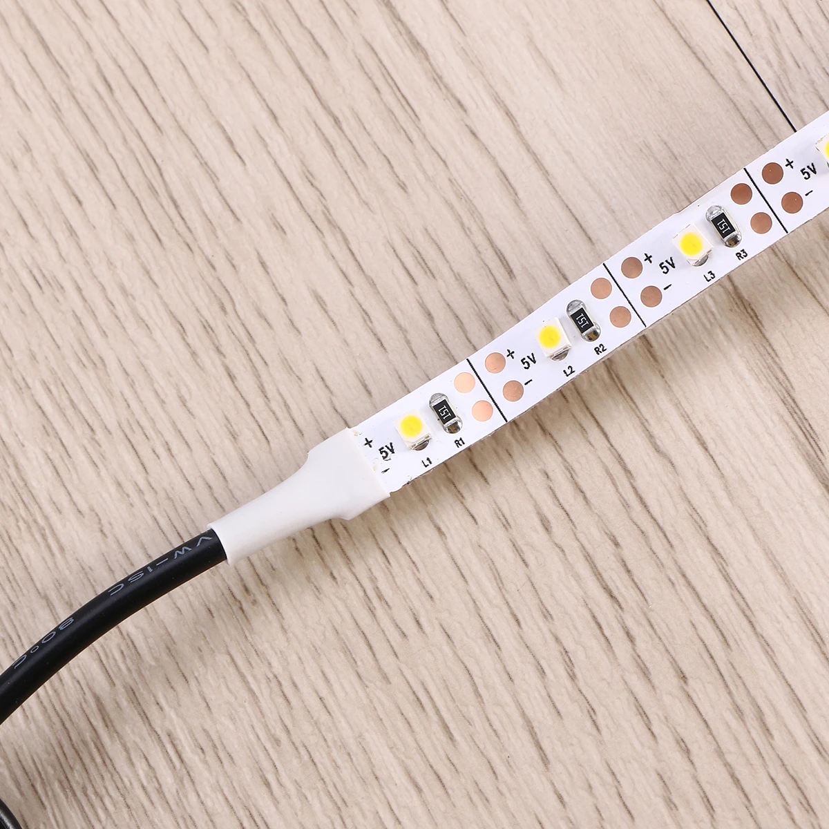 

2 Strip Lights Waterproof 3528 LED Lights Strip for Birthday Christmas Party Decoration with USB Cable (Warm White)