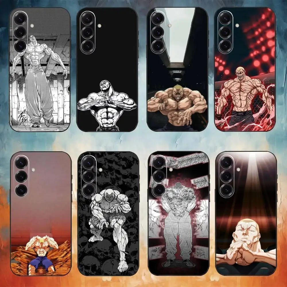 

Jack hanma Phone Case For Samsung Galaxy A73,A72,A71,A70,A53,A52,A51,Others Soft Black Cover