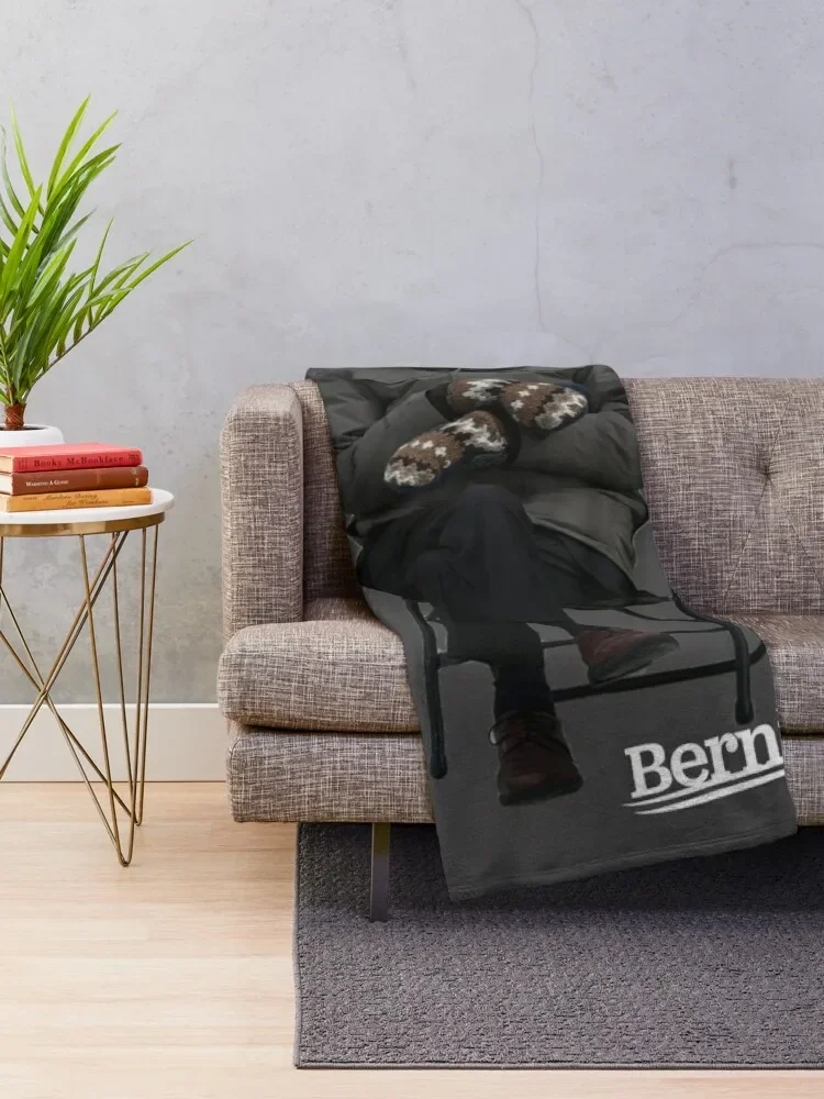 Bernie Sanders Mittens - BERNIE SANDERS MITTENS trending | bernie sanders inauguration mittens | Inaugurati Throw Blanket