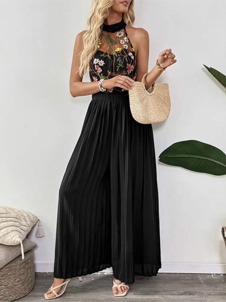 

Сексуальный комбинезон 2026: элегантный женский комбинезон с кружевным вырезом, открытой спиной, без рукавов, облегающий, модный