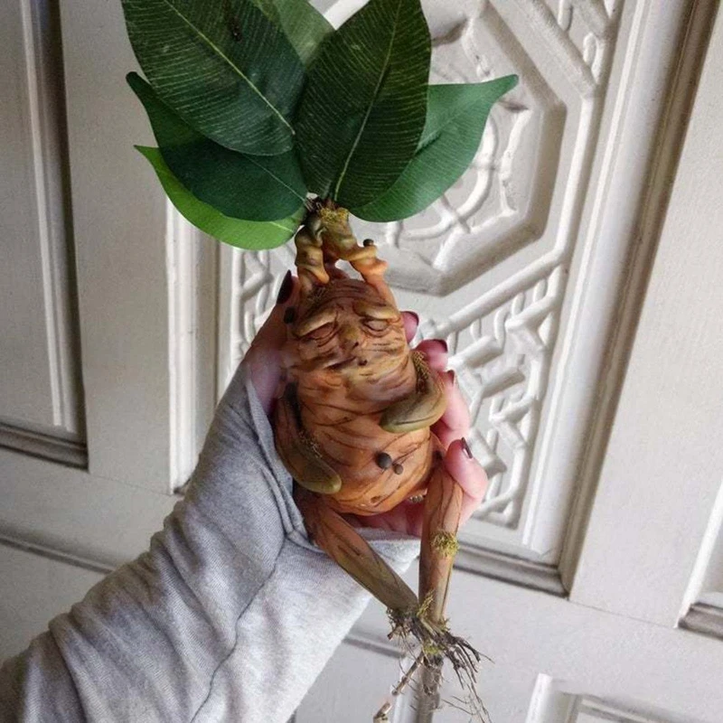 Mandrake Grass Resin Statue Landscape Ornament Art Figurine Crafts for Outdoor Garden Courtyard Living Room Bedroom Wholesale