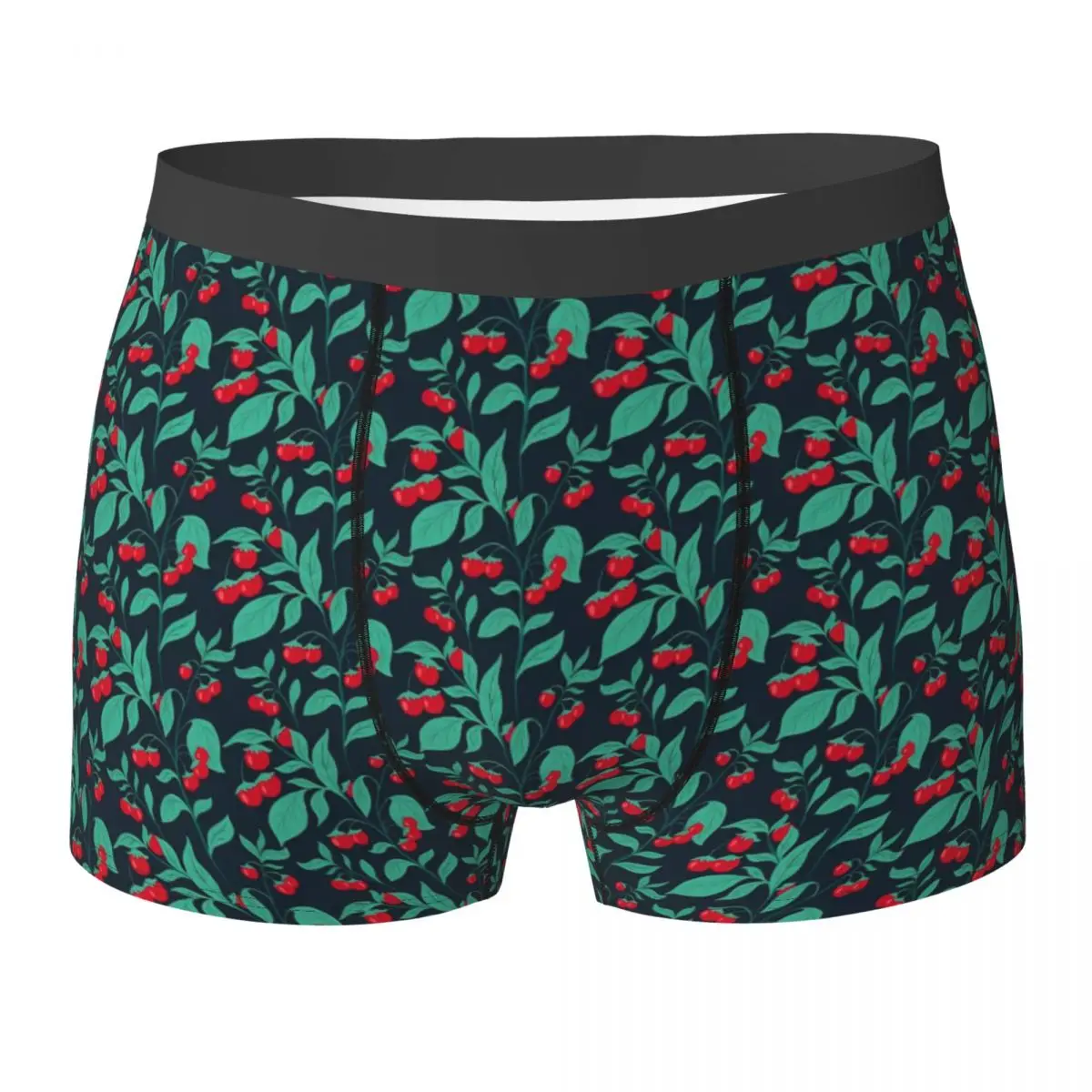 Cherries Tomatoes Underwear Fruit Print Breathable Panties Printing Shorts Briefs 3D Pouch Men Oversize Trunk