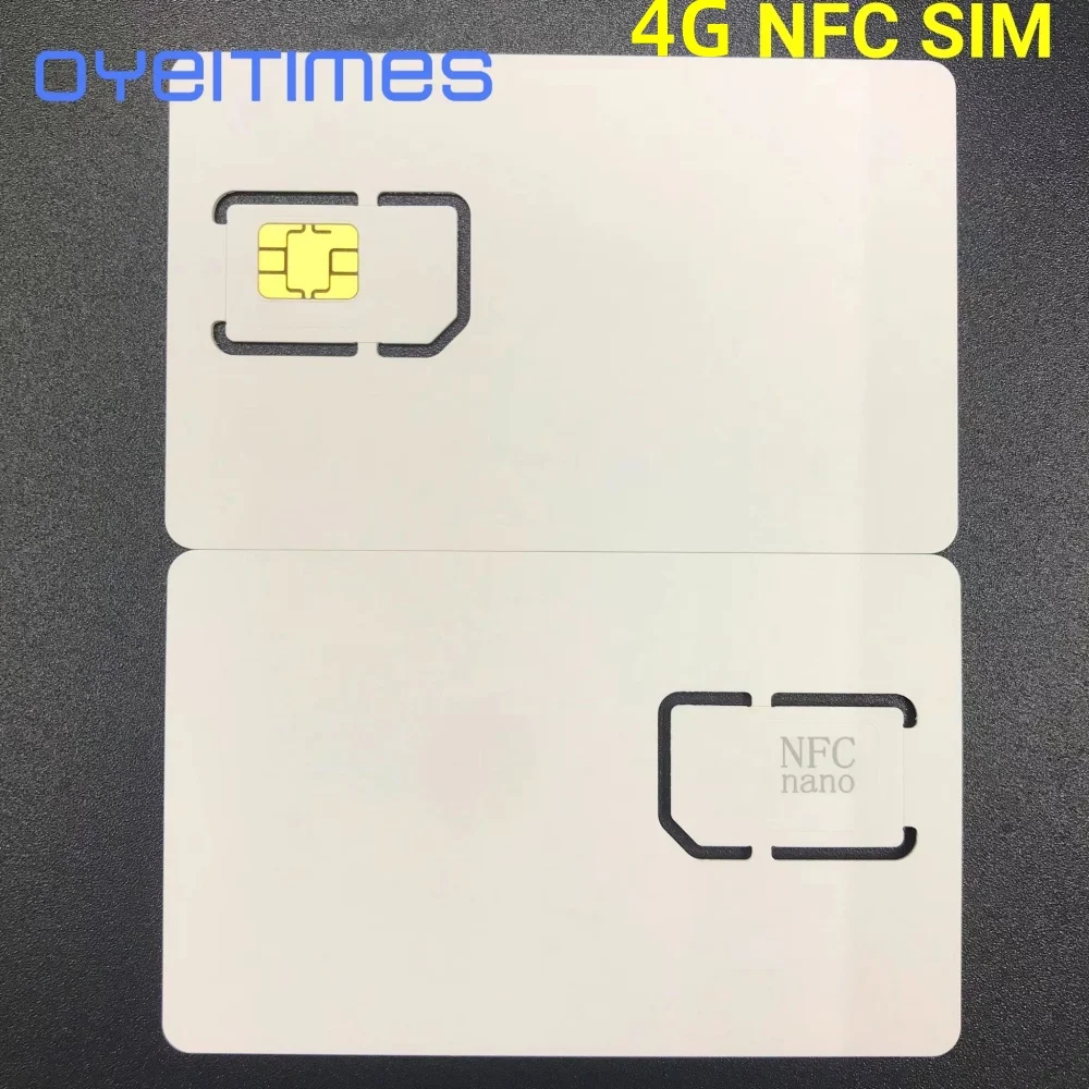 OYEITIMES Nano/Micro LTE/WCDMA/NFC ทดสอบซิมการ์ดสําหรับ Aglient 8960, CMU200, CMW500 Anritsu MT8820C โรงงานทดสอบ NANO NFC ซิมการ์ด