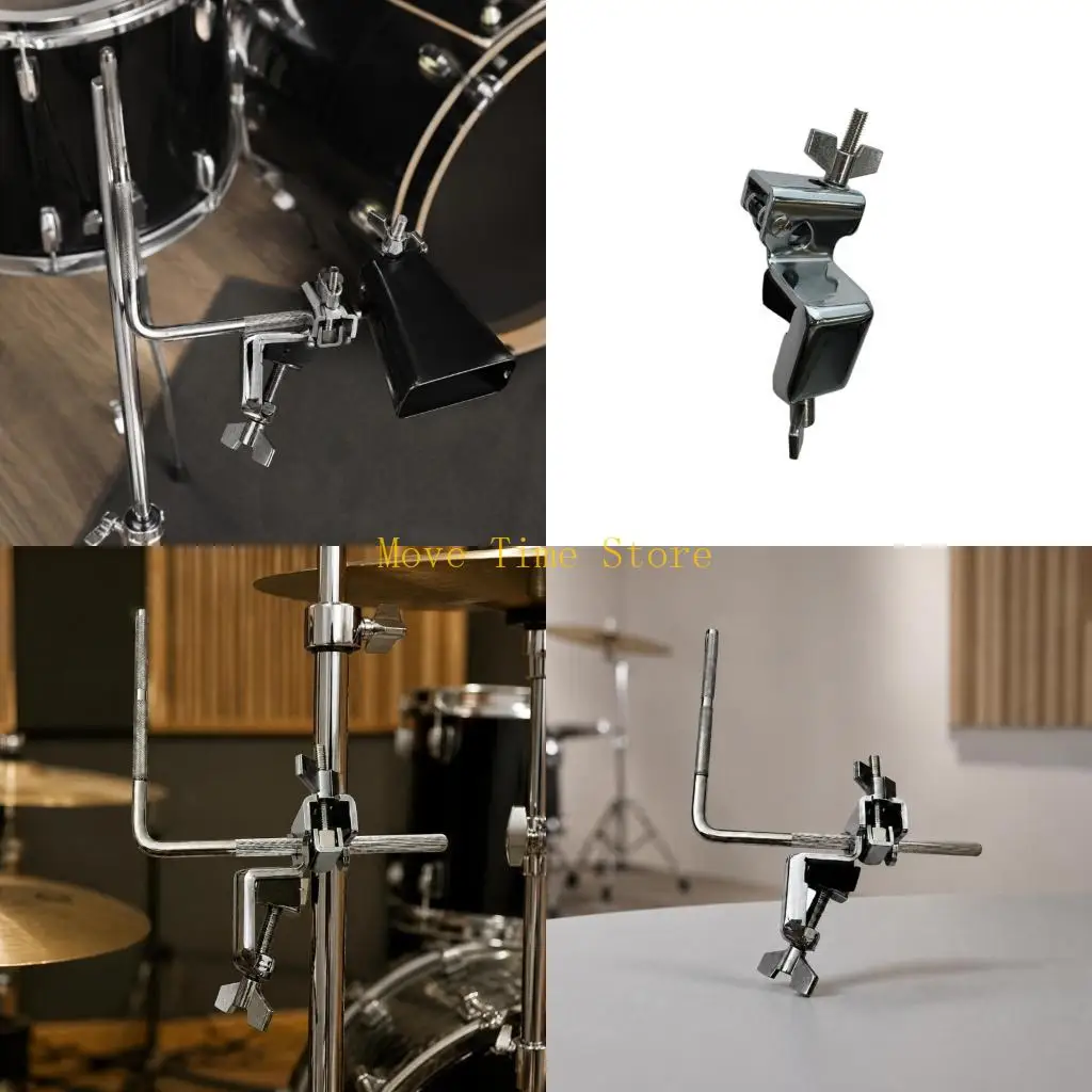 92ME Percussion Mount Clamp for Cowbell Placement on Drum Practice Hardware
