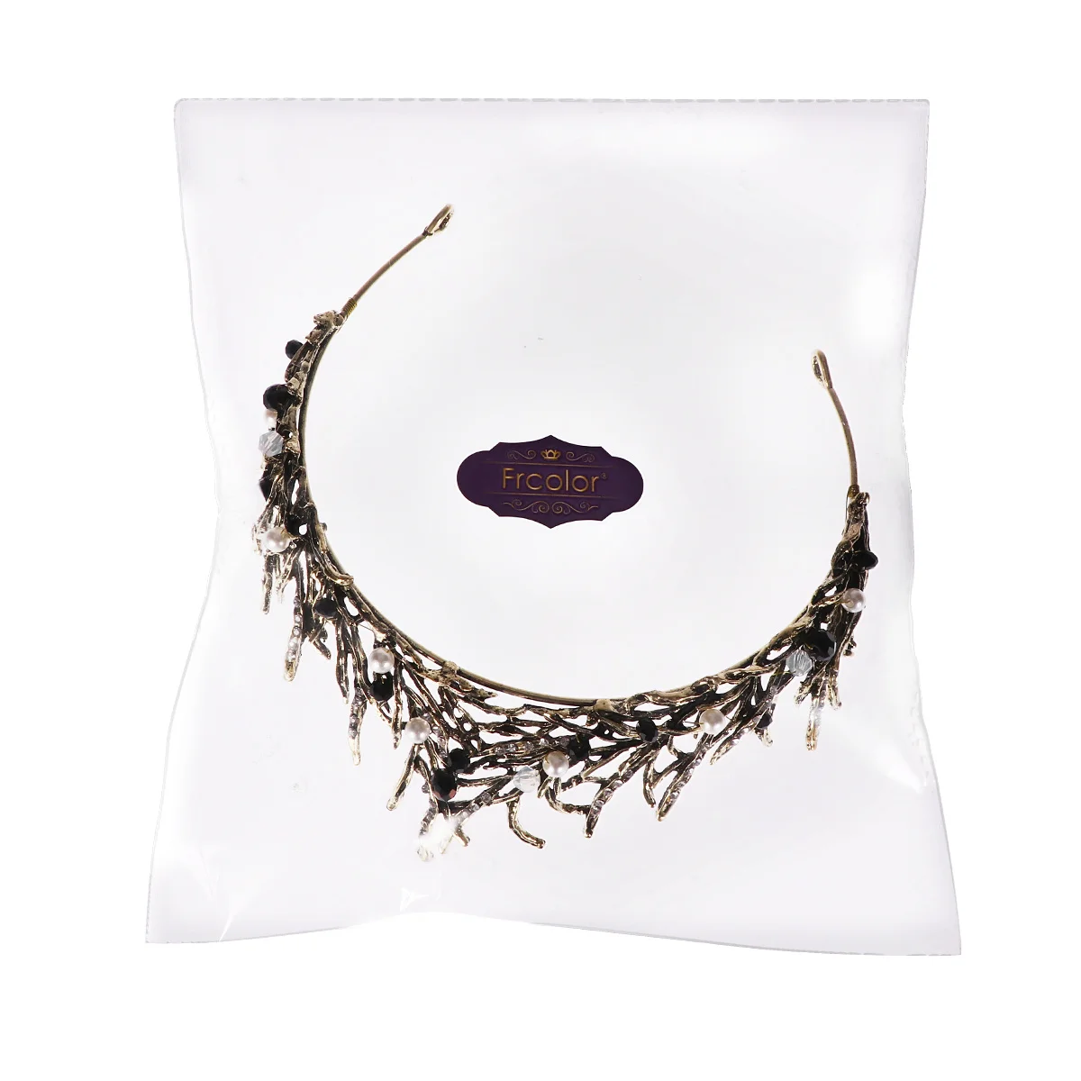 

Pearl Decorated Crown Hairpiece Elegant Bridal Headwear for Wedding Prom Anniversary Daily Wear Bride Hair Accessories