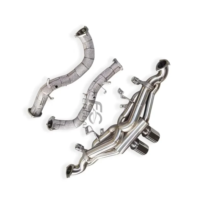 

Full Valved Catback Exhaust System with Downpipe for Porsche 718 GT4 4.0L Optimized Turbo Response Smooth Flow Design