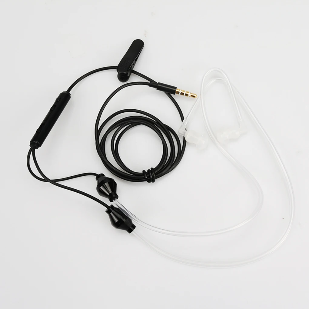 In Ear Earphone Stereo Air Tube Anti-radiation Headset Radiation Proof Earphone Earbud With 3.5mm Plug