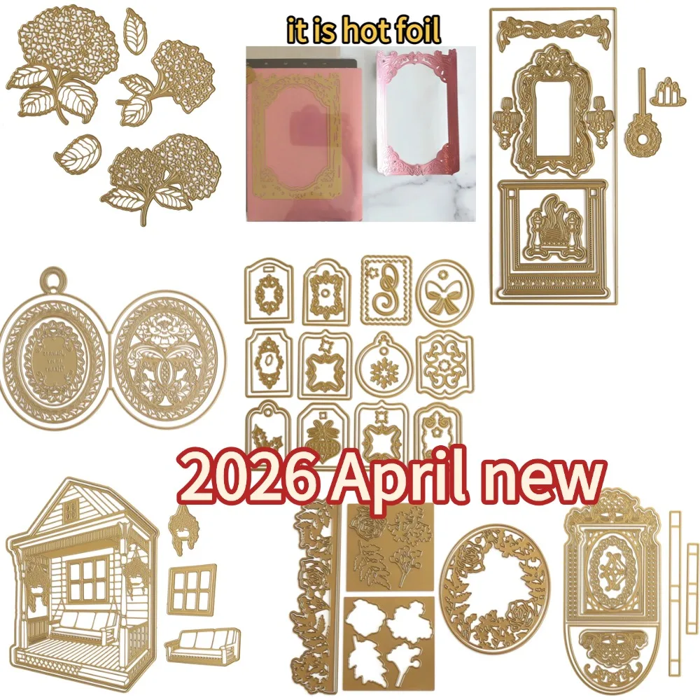 

2026 APril New Locket Card Metal cutting data slimline essentials scrapbooking card stencil cut die for DIY handmade card craft