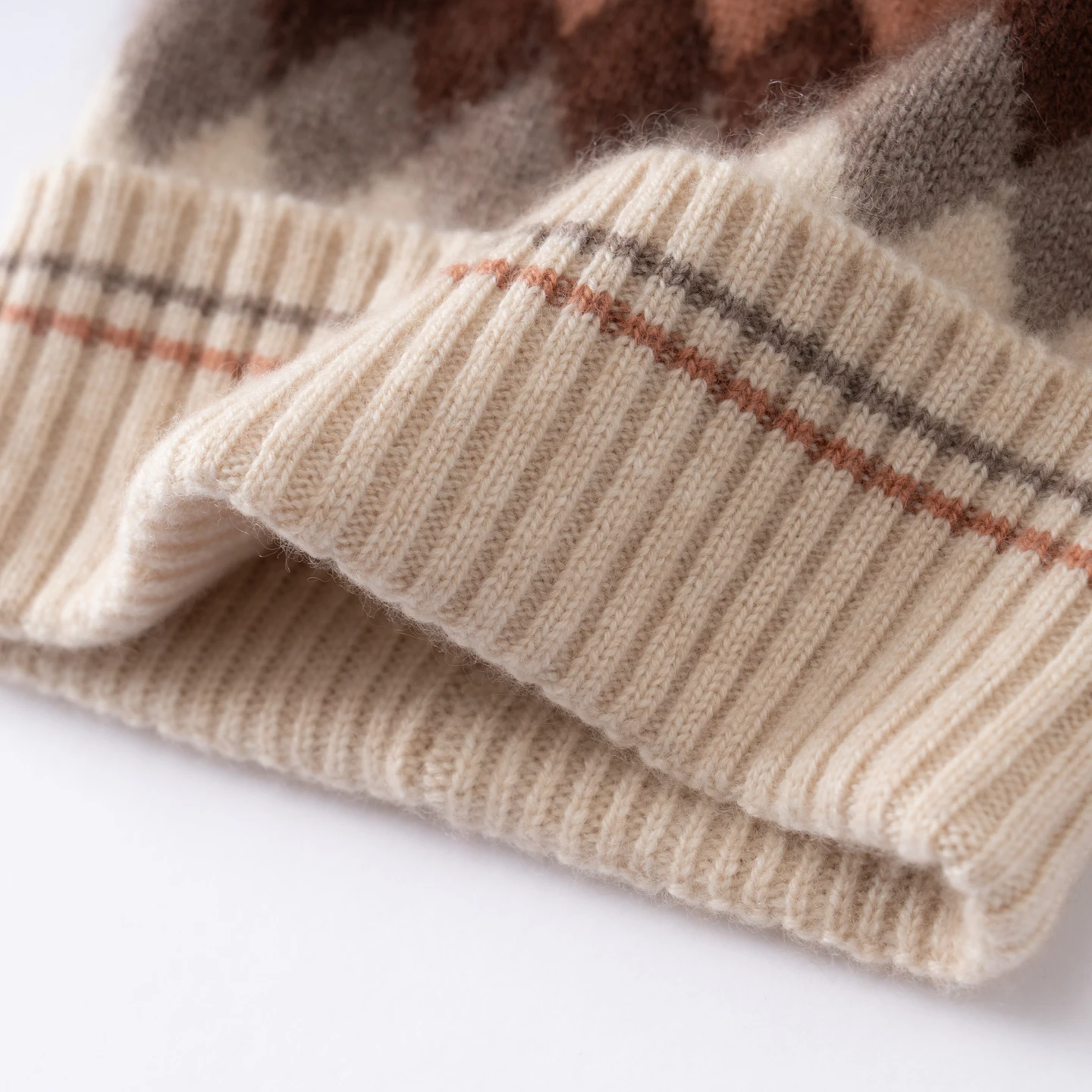 Children's Winter Hat Soft Warm Cashmere Knitted Beanie with Real Fur Pom Adult Boy and Girl Outdoor Thicken Cuffed Beanie