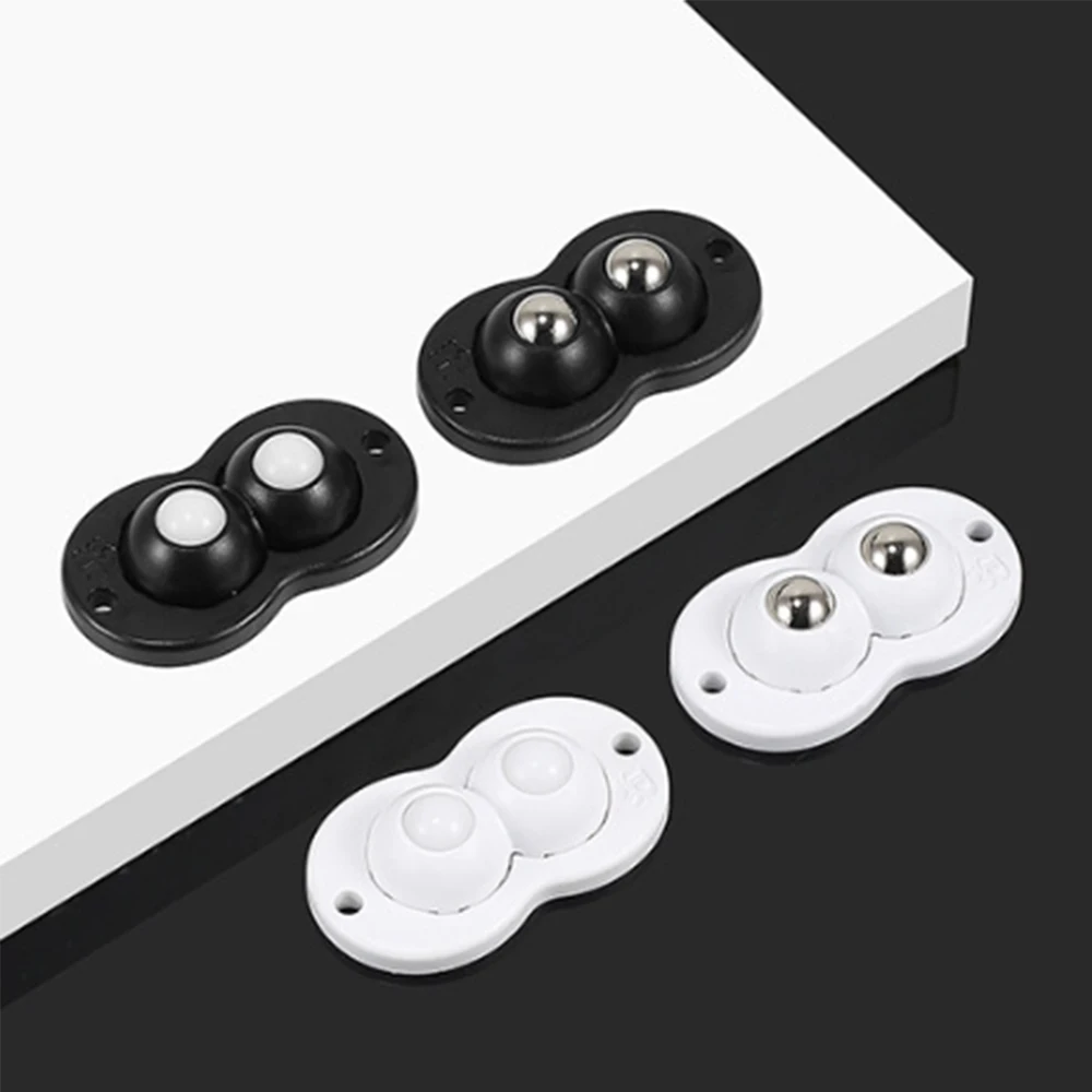Non Punch Adhesive Furniture Ball Universal Pulley Household Mobile Base Accessories 360° Rotating Pulley Stainless Steel/Nylon