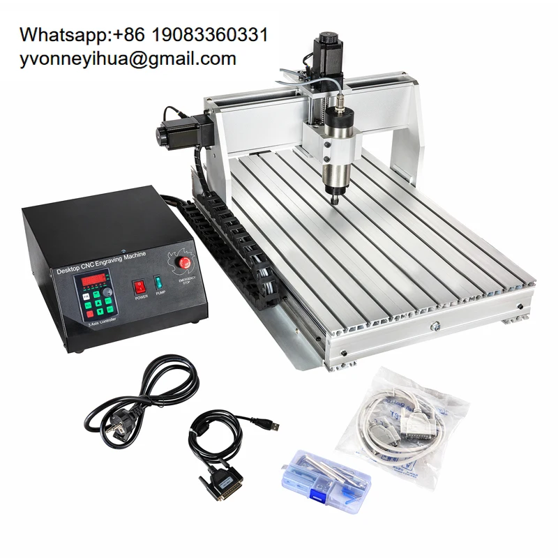 

DIY MINI CNC Router T Aluminum Profile 3040 3axis Manual Woodworking Machine
