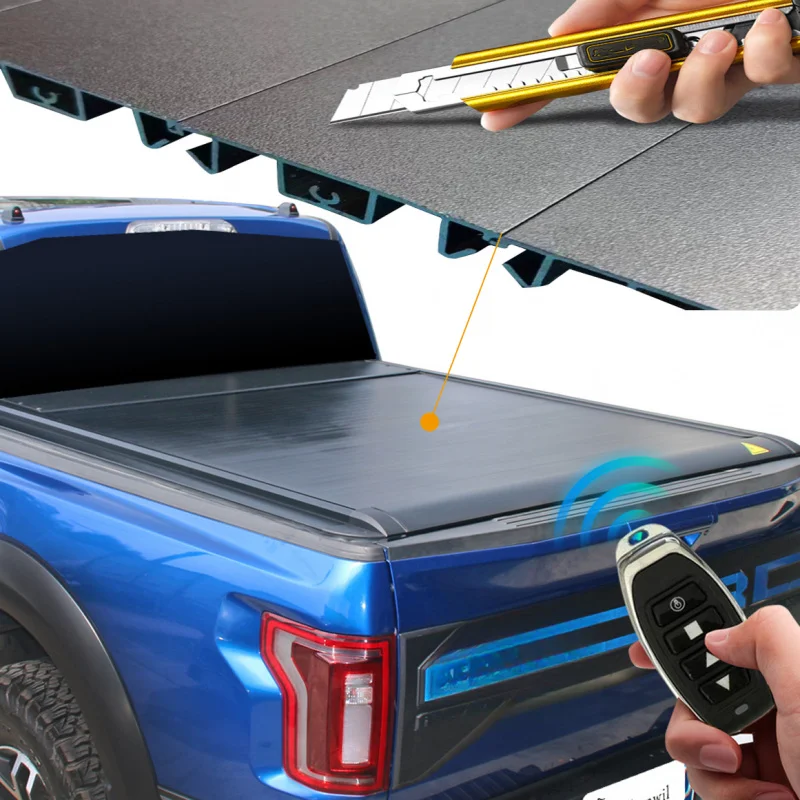 High Quality 4x4 Aluminum Roller Lid Shutter Waterproof Electric Tonneau Cover for  for Hilux for Tacoma Chevy Colorado