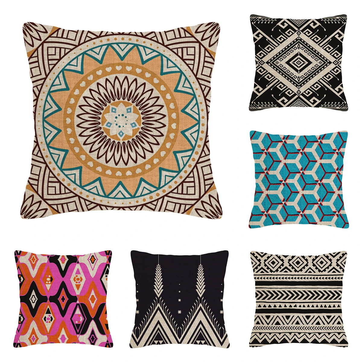 

Home living room modern decoration cushion decoration pillow cover 45*45 40x40cm 60x60cm 45x45cm Persian pattern 50x50cm boho